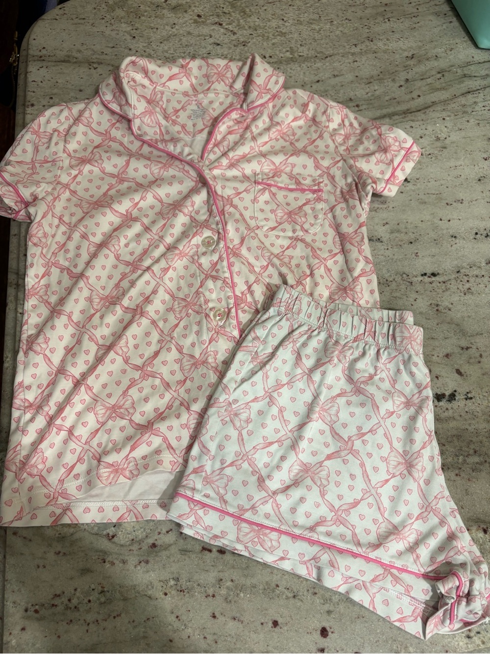 Love Shack Fancy x Roller Rabbit pajama set Pink small
